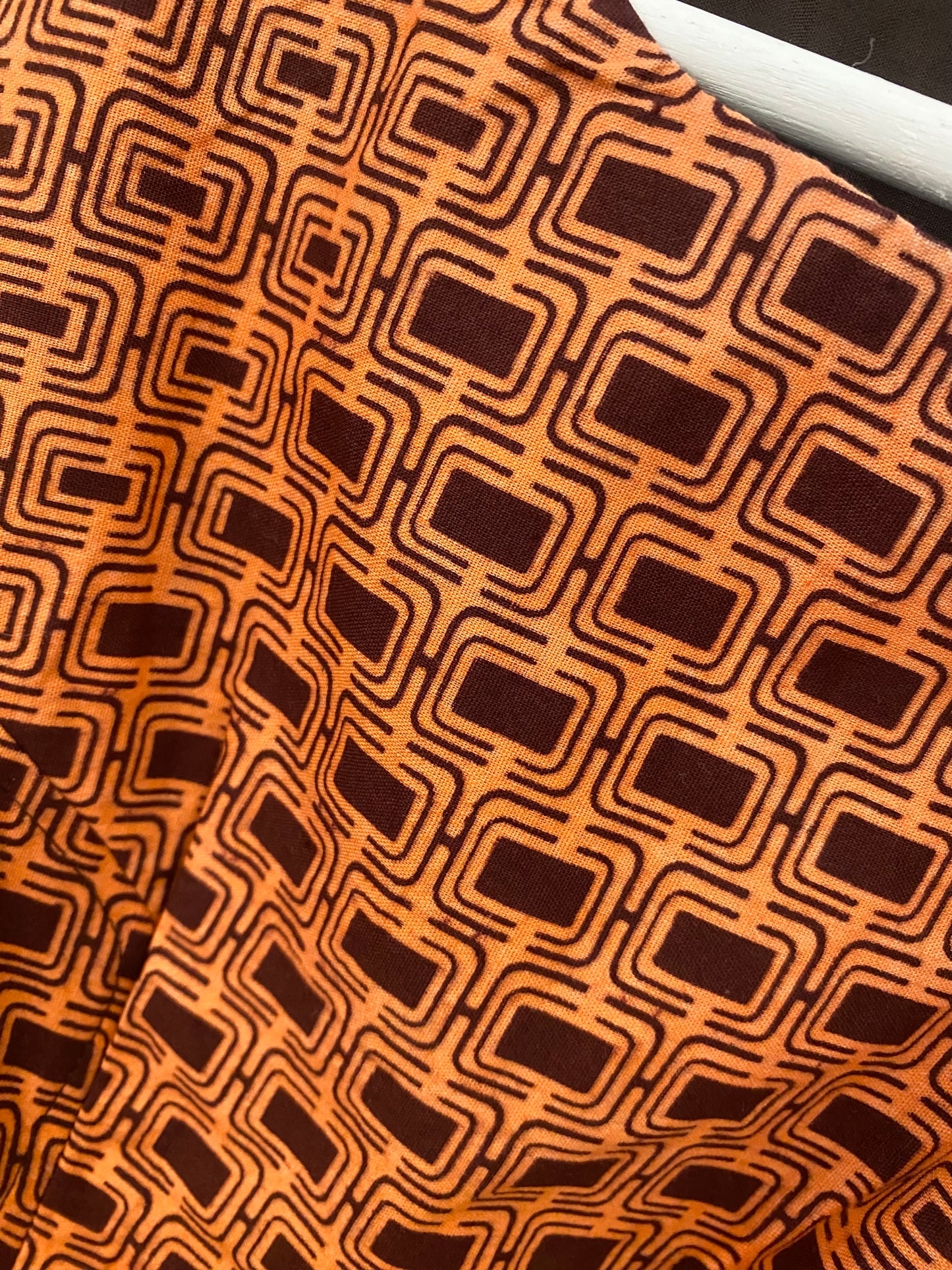 1960s Geometric Print Mini-Dress (UK 8)