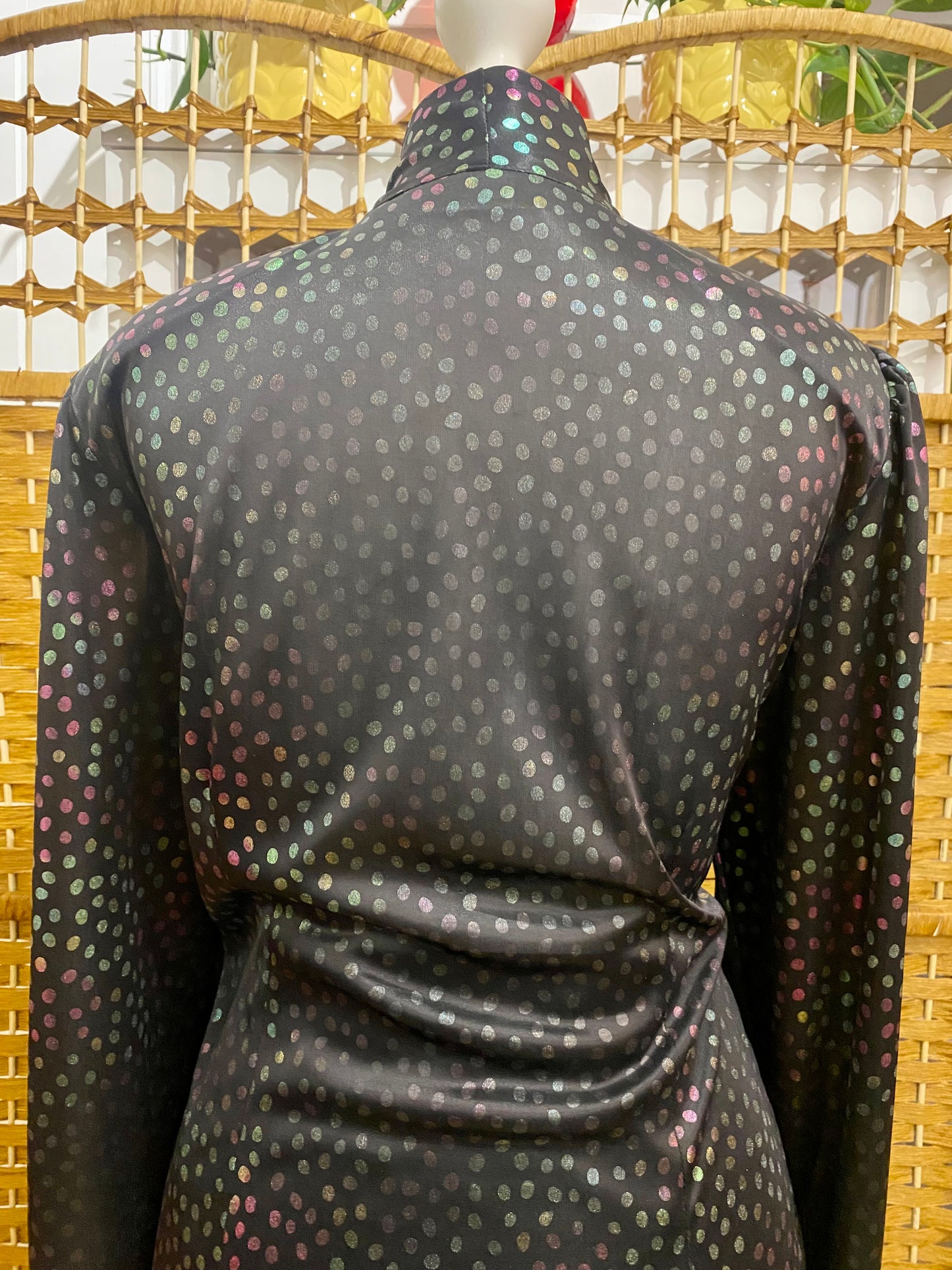 1980s Ma-Sai Polka Dot Blouse (UK 14)