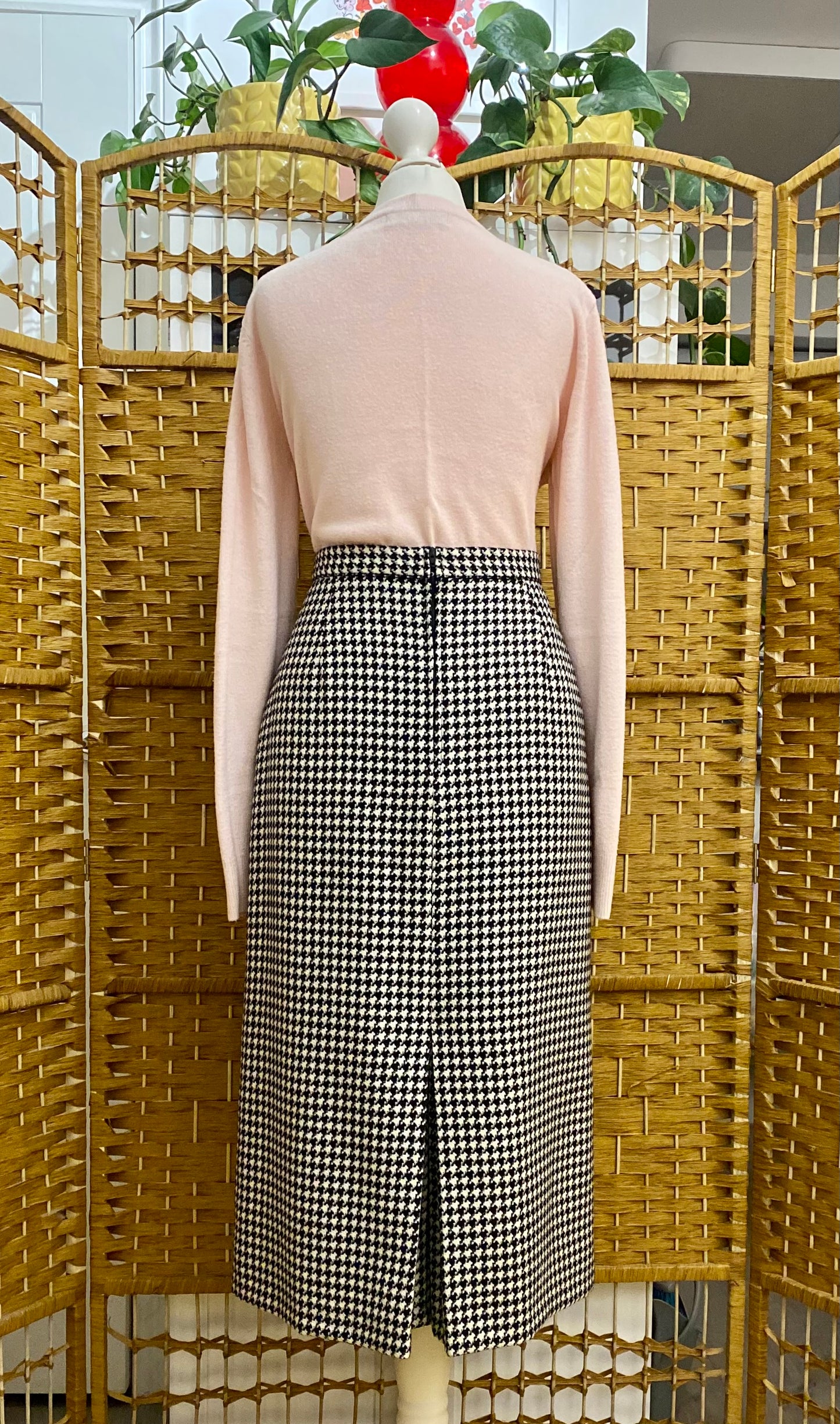 St Michael Wool Checked Skirt (UK 10)