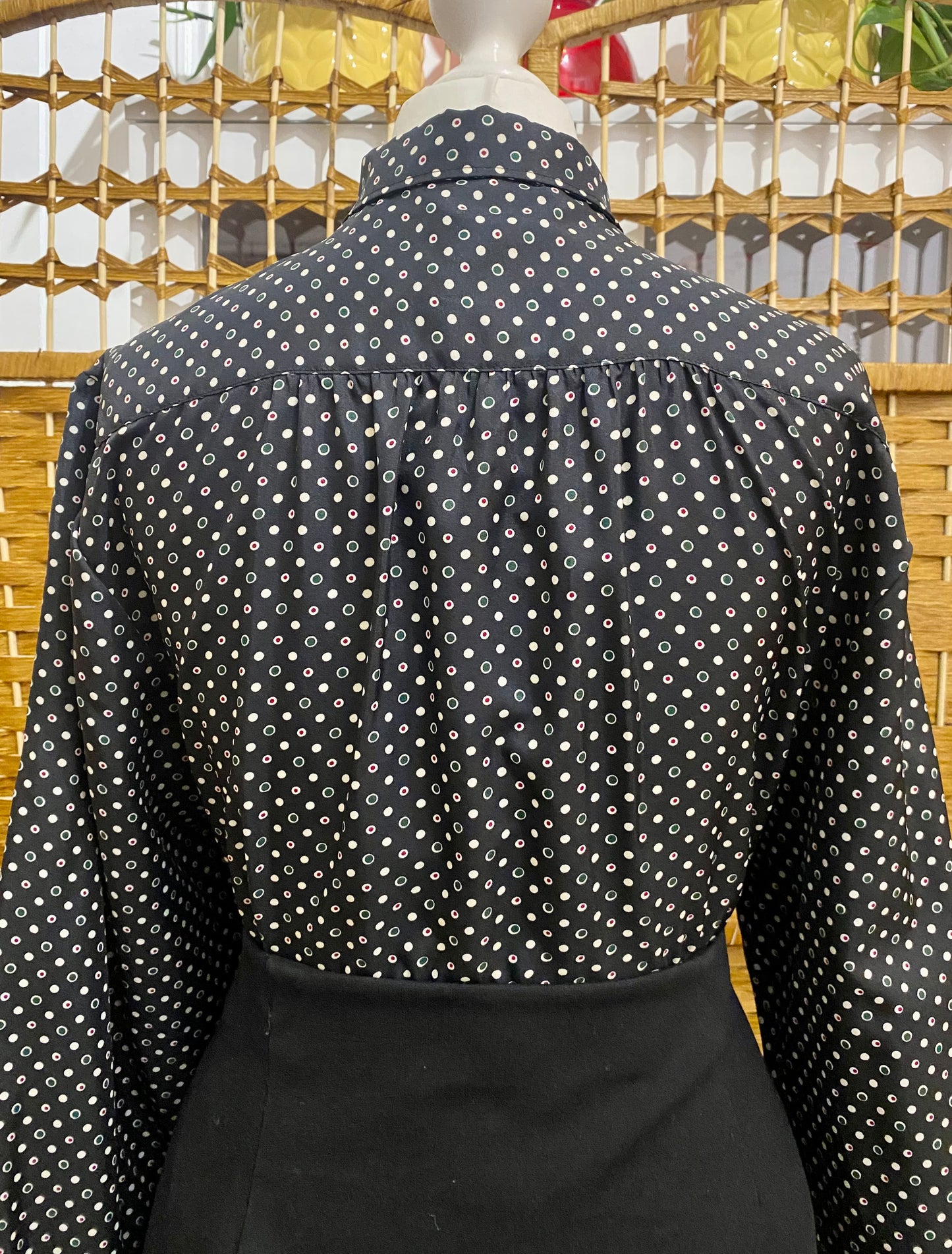 1970s BHS Spotted Blouse (UK 14)