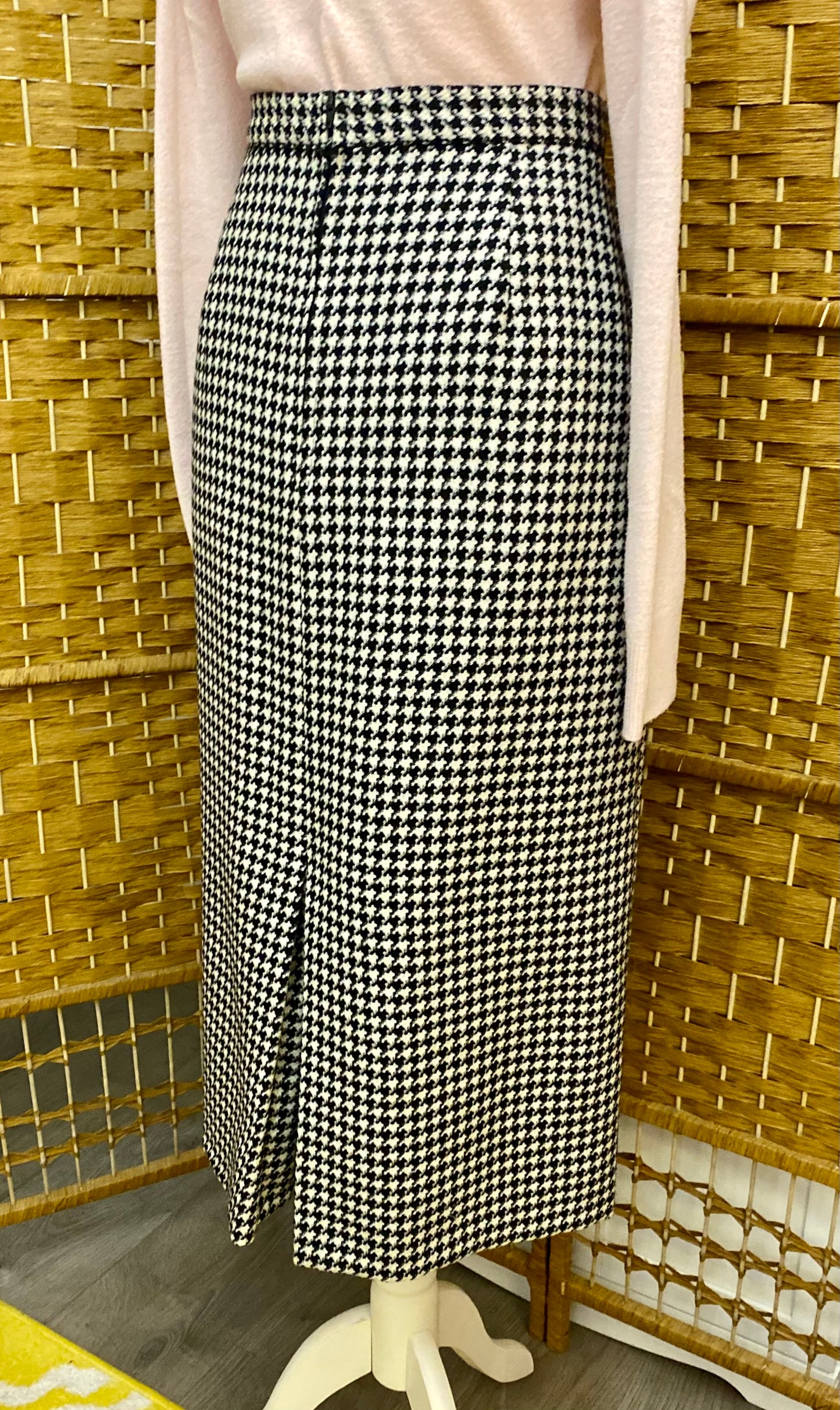 St Michael Wool Checked Skirt (UK 10)