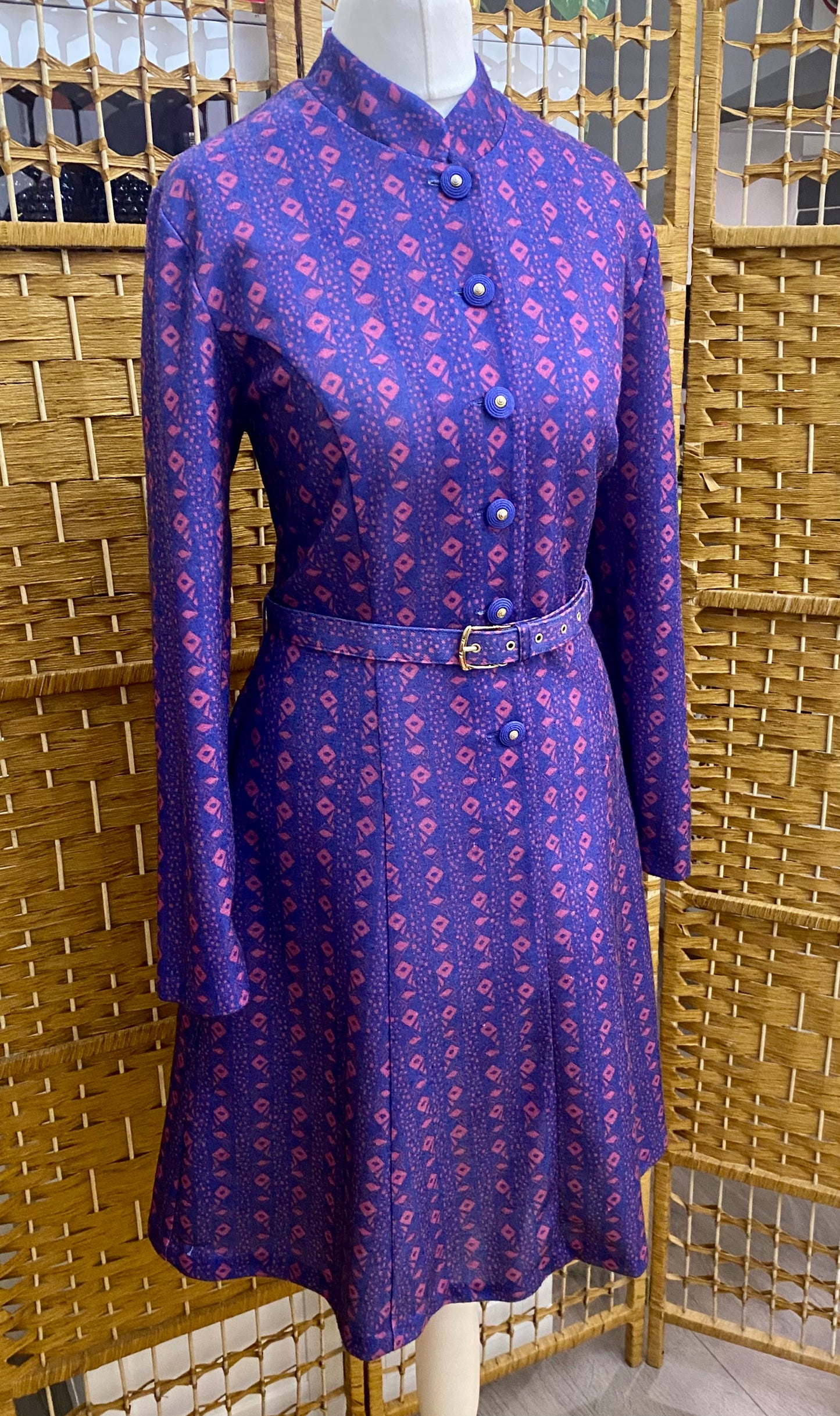 1970s Richard Stump Midi-Dress (UK 10)