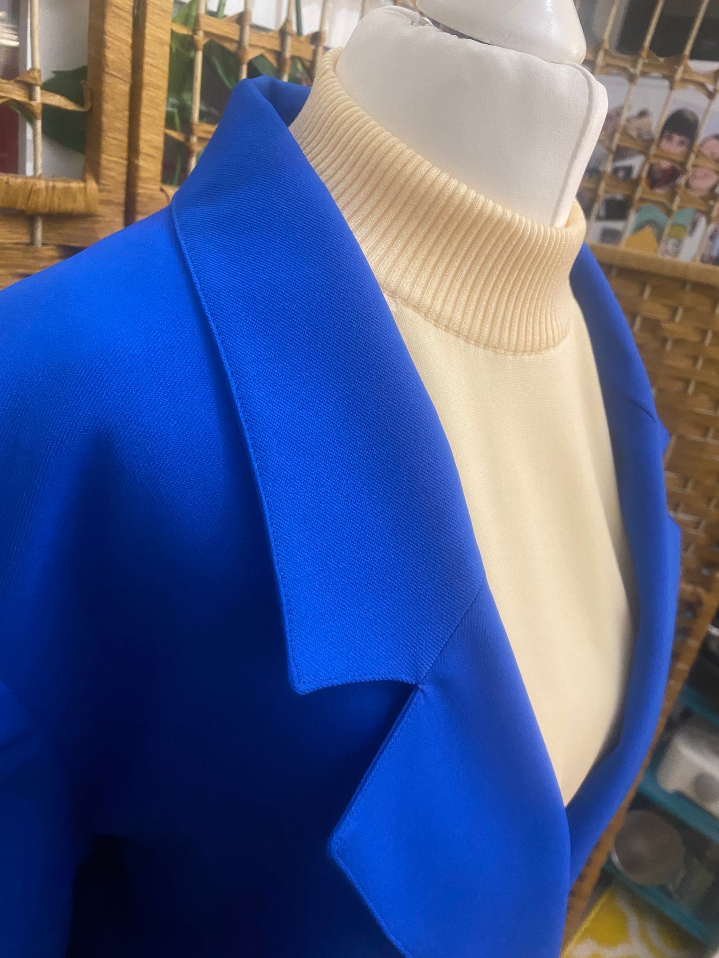 1980s Blue Blazer (UK 16)