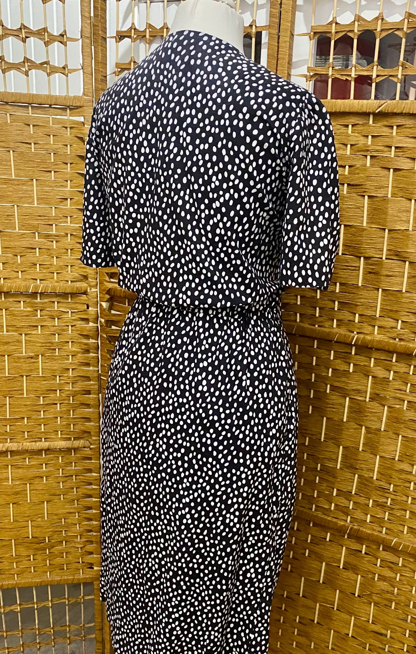 Monochrome Midi-Dress (UK 10)