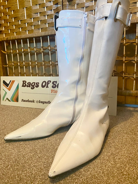 1960s White Patent ‘GoGo’ Boots