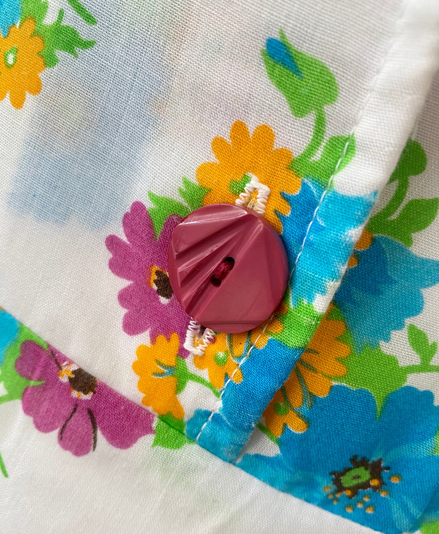 1970s Floral Mini Dress (UK 10)