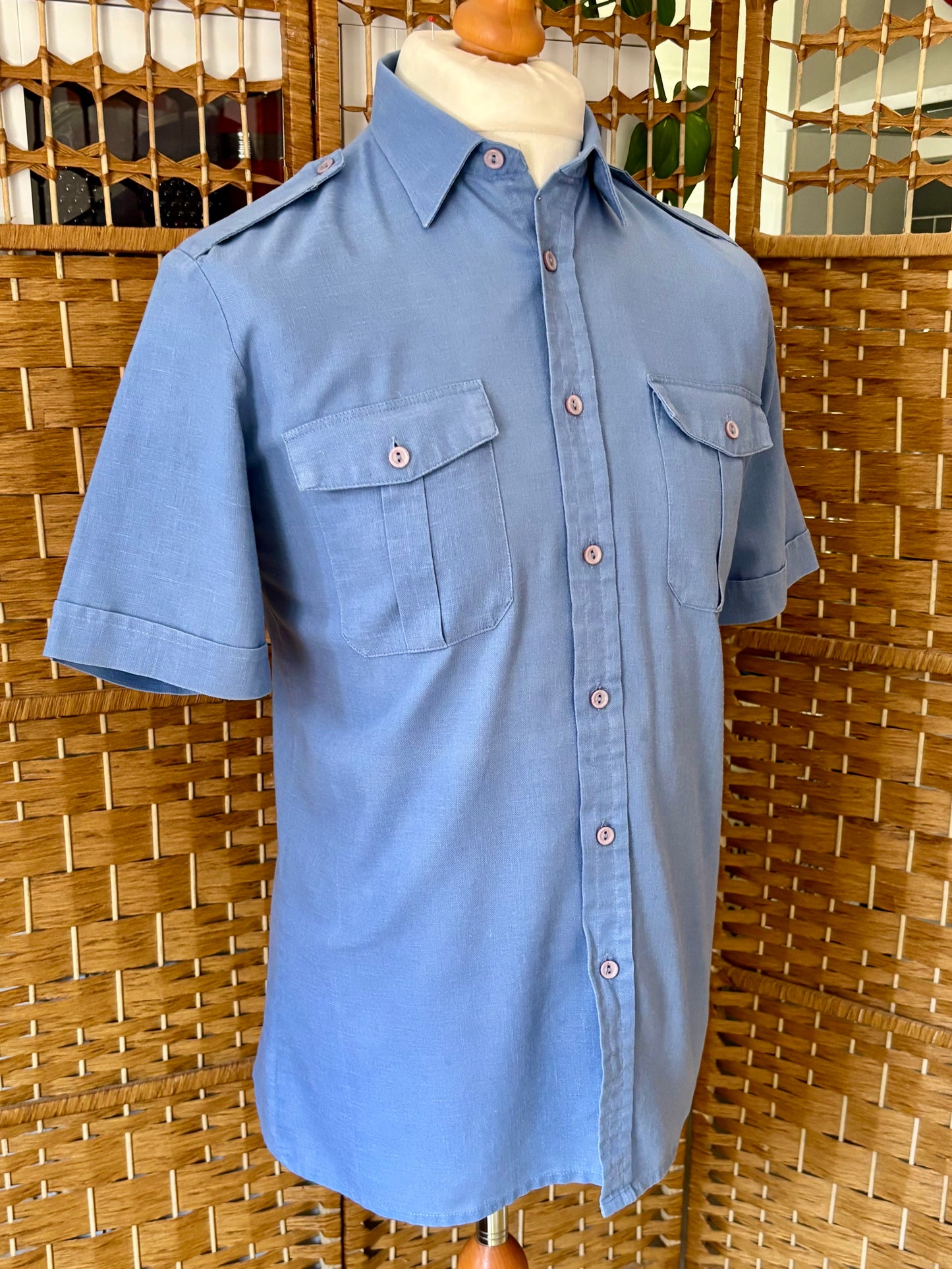 1970s St Michael Short Sleeve Shirt (40”)