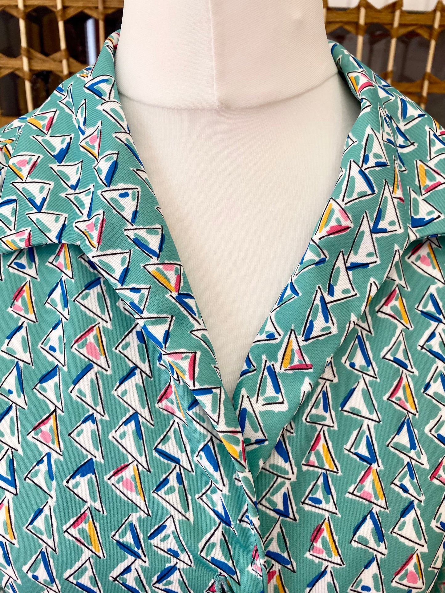 Howard’s Geometric Print Blouse (UK 16/18)