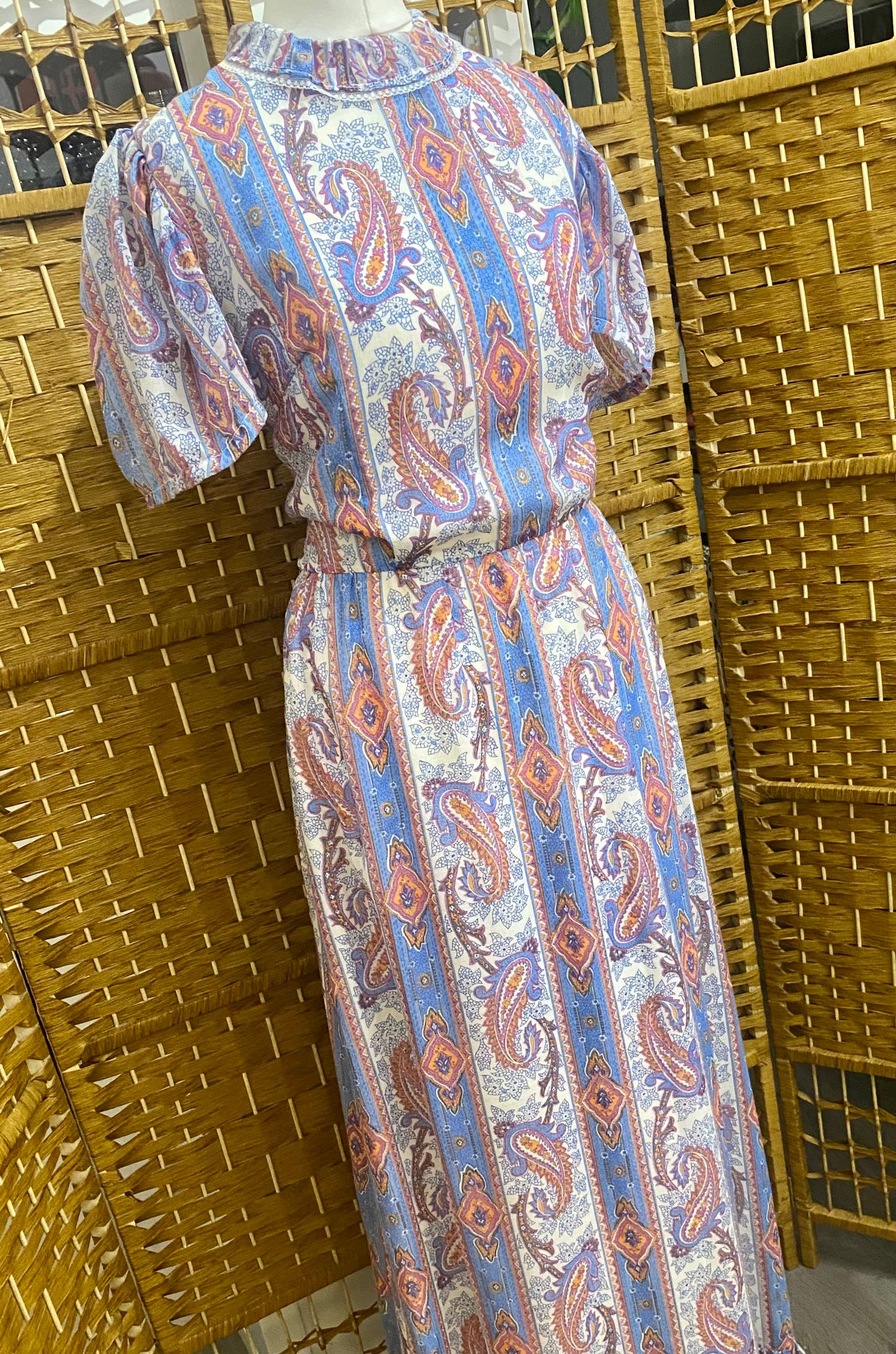 Paisley Print Maxi-Dress (UK 8)