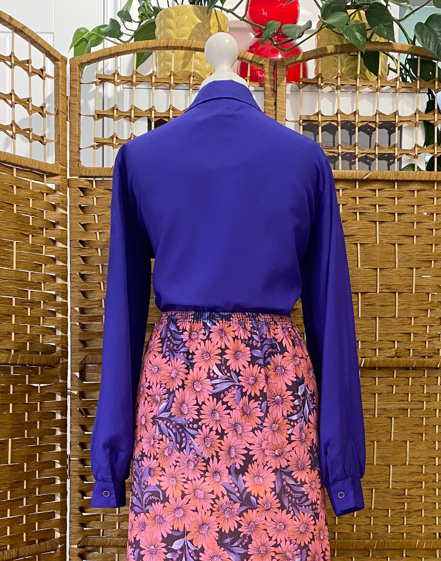 1970s Bonworth Purple Blouse (UK 12)