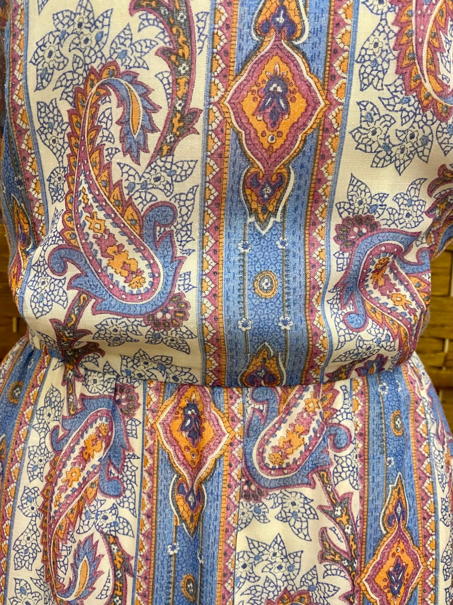 Paisley Print Maxi-Dress (UK 8)