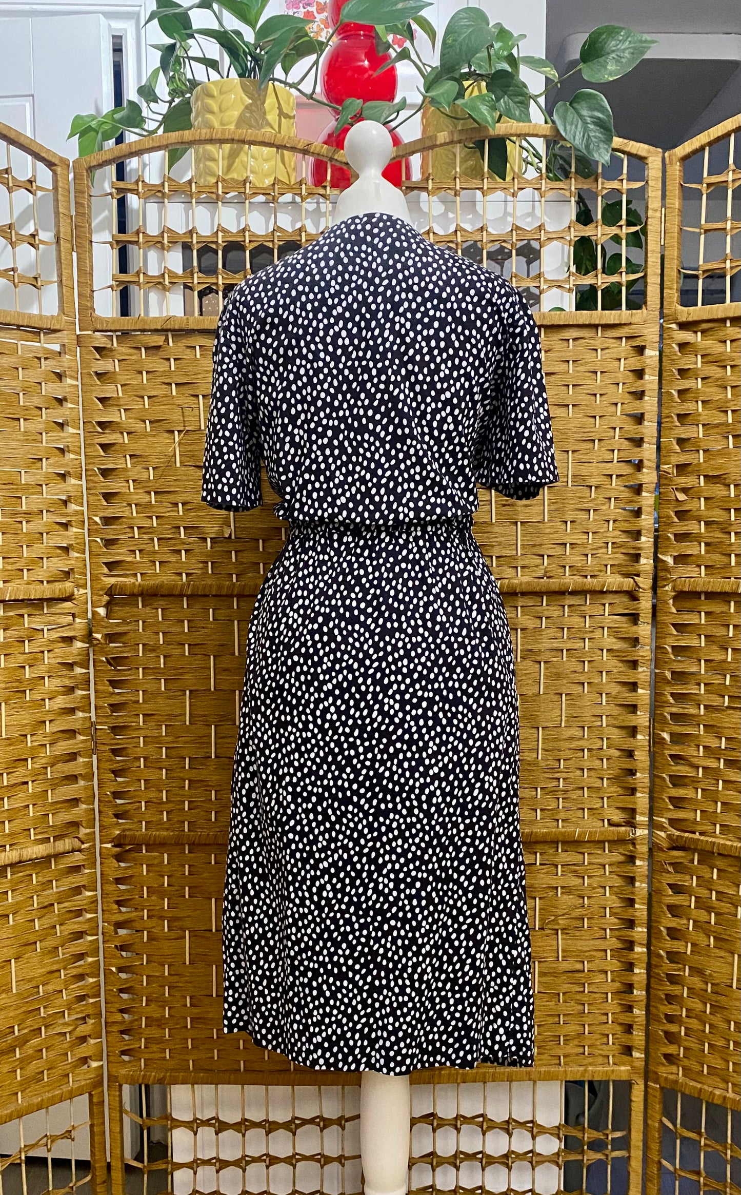 Monochrome Midi-Dress (UK 10)