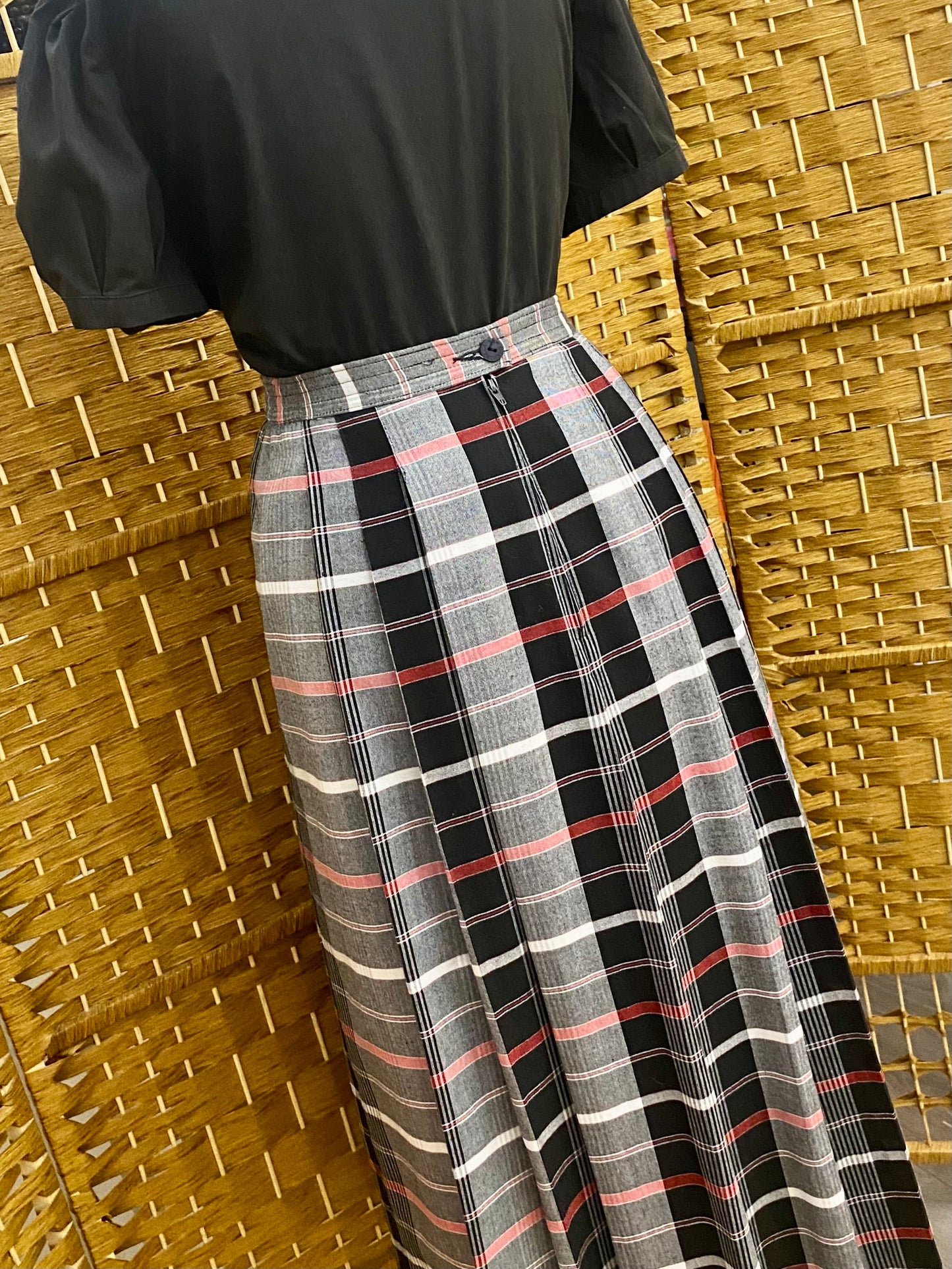 Brendella Checked Midi-Skirt (UK 12)