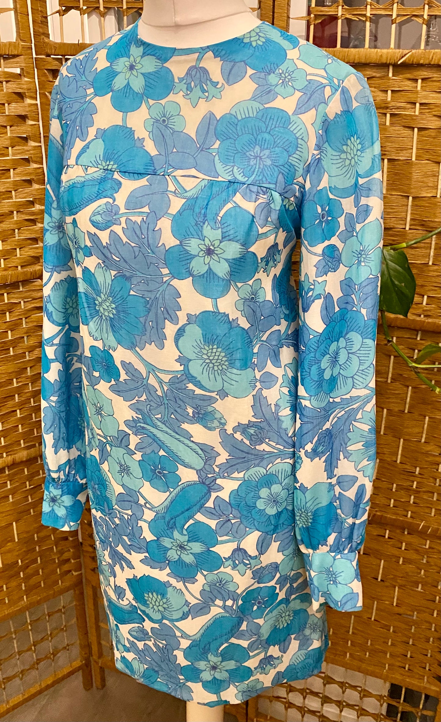 1960s Floral Mini-Dress (UK 8/10)