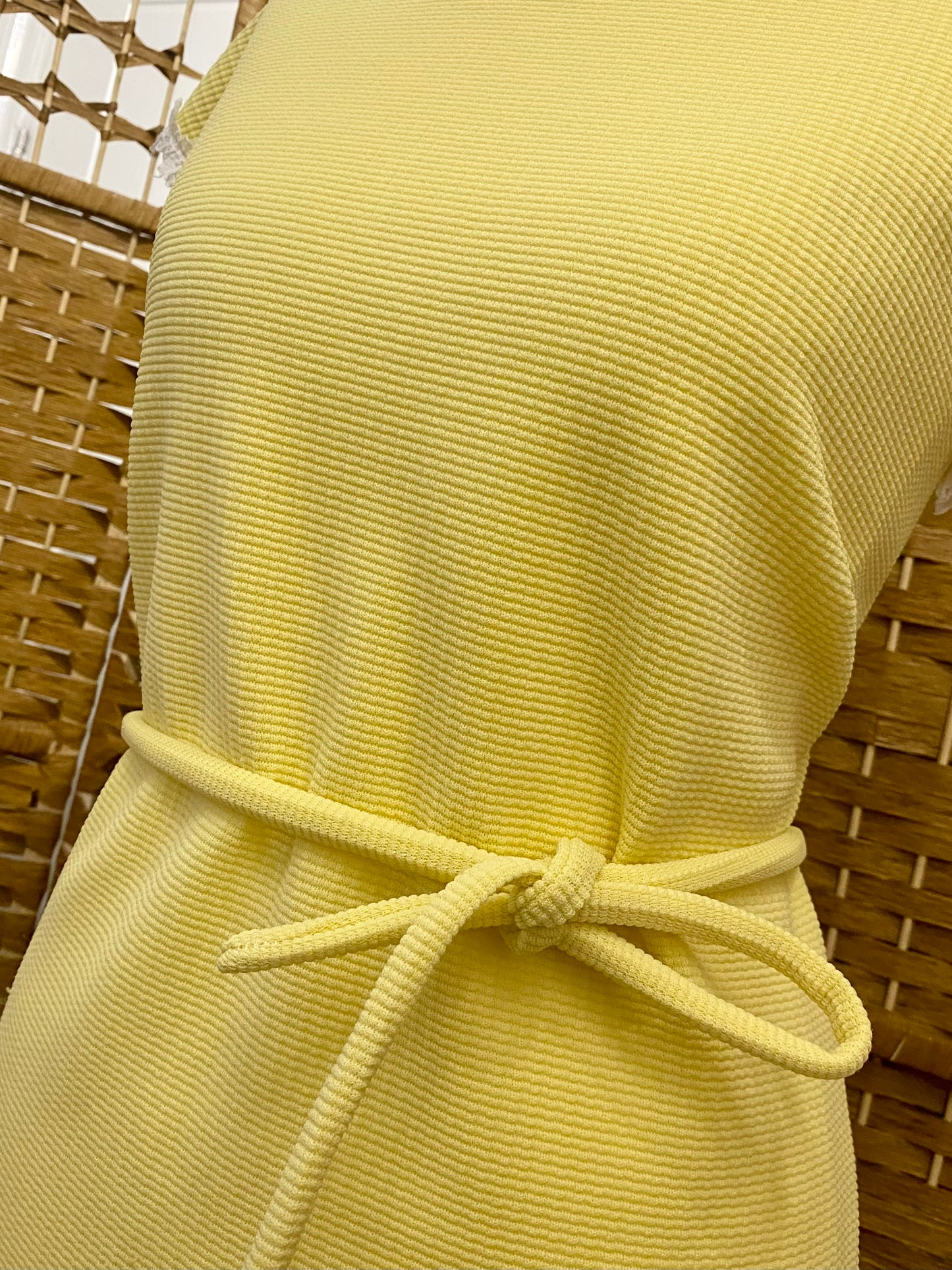 1960s Yellow Midi-Dress (UK 12)