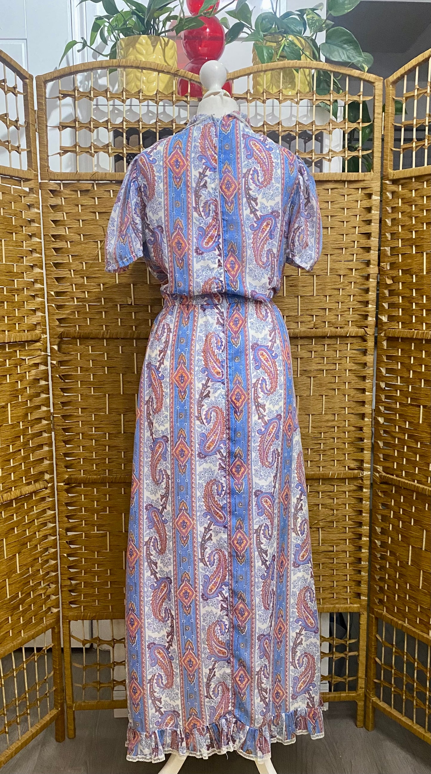 Paisley Print Maxi-Dress (UK 8)