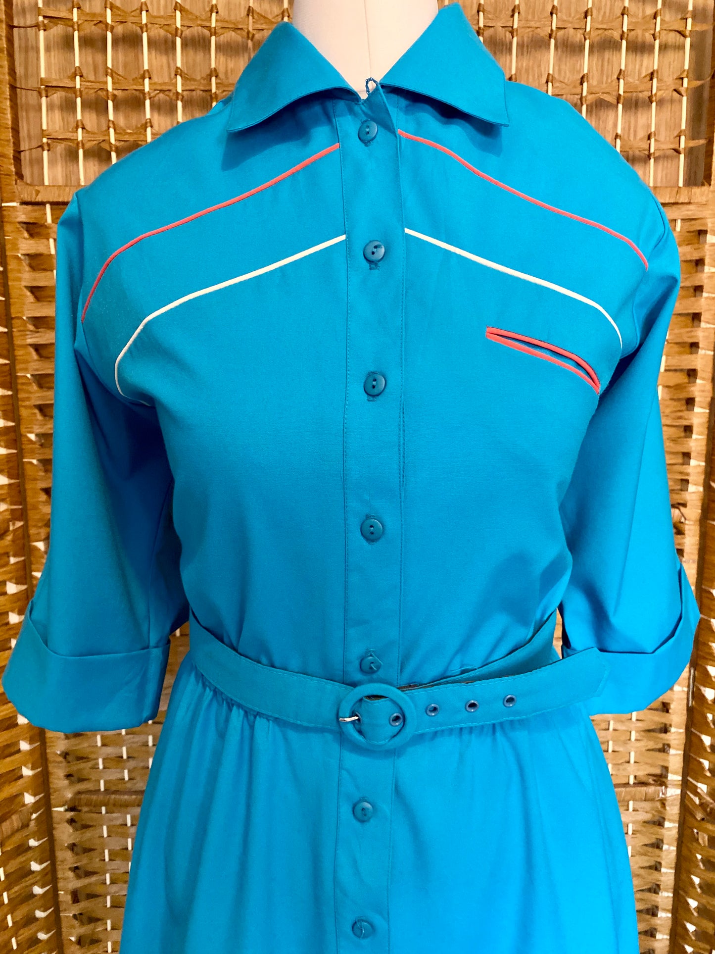 1980s Shirt Dress (UK 8)