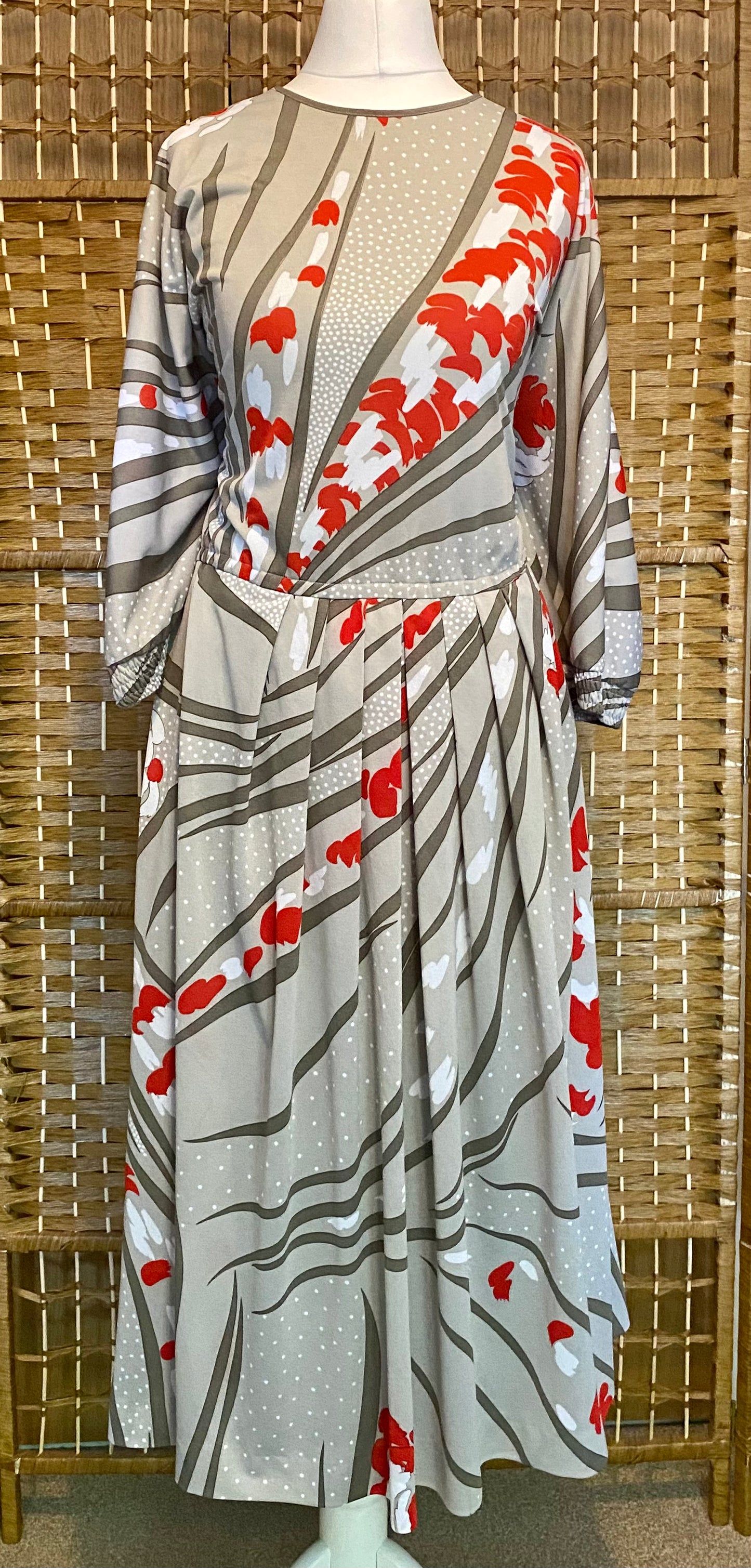 1980s Grill Modell Midi-Dress (UK 14)