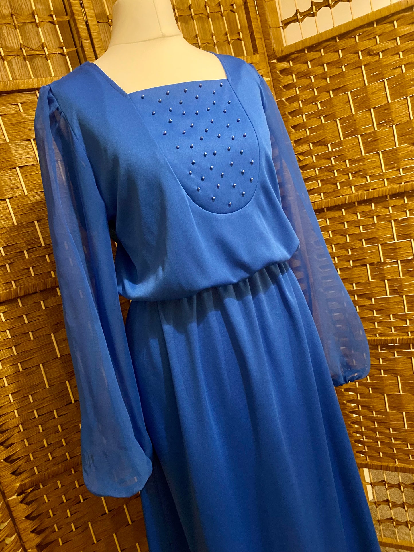 Blue Evening Dress by Young Gare (UK 12)