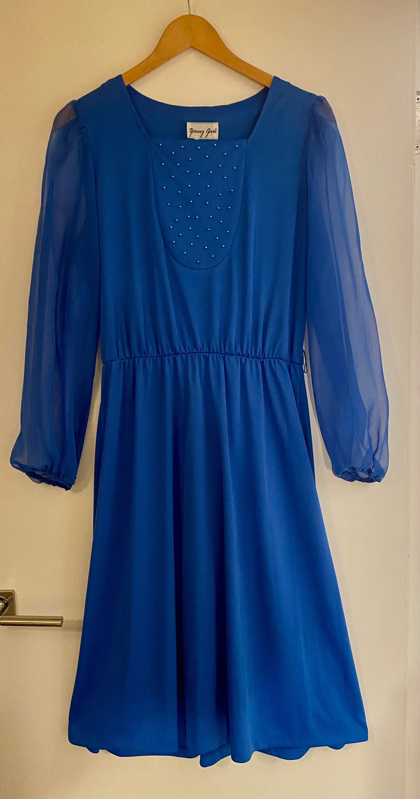 Blue Evening Dress by Young Gare (UK 12)